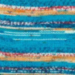 DROPS Fabel Print 162 Blue sea