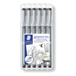 STAEDTLER Pigment Liner 308, 4 + 2 pcs