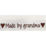 Go Handmade Woven Label, Double Sided, 50 x 11.5 mm, 10 pcs Made by grandma