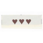 Go Handmade Woven Label, Double Sided, 50 x 11.5 mm, 10 pcs Backside