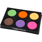 Vandfarve i palet, 6 farver, 1 sæt Supplerende farver