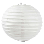 Papirlampe, 20 cm, 1 stk Hvid