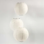 Paper lantern, 20 cm, 1 piece White