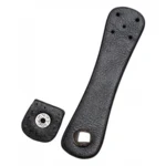 Go Handmade Bag Strap with Silver Snap Button 2x11 cm Black/Silver