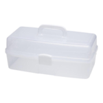 Plastic box with lid Transparent 39.5 x 19.5 cm, 10 compartments