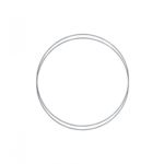 Metal ring Gray / blue 2 pcs 20 cm