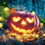 Napkins, Halloween, 33x33 cm, 20 pcs. Pumpkin