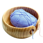 HobbyArts Yarn Bowl Bright Pine Wood Low
