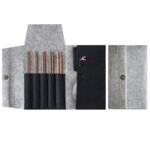 Pony Perfect Interchangeable Circular Needle Set Grå/Sort Etui