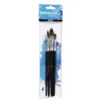 Watercolour paint brushes, 4 pcs.