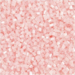 Glass tube beads 1,7 mm Transparent rose