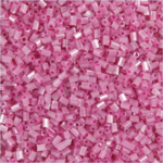 Glass tube beads 1,7 mm Rose