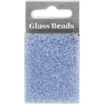 Rocailles, Glass Beads 1.7 mm Light blue