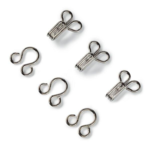 Prym Silver Metal Hooks and eyes, 12 pcs