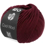 Lana Grossa Cool Wool 2124 Dark rose red