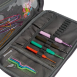 Shoulder bag with zipper pocket, dark gray