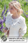 232-7 Leaf Ring Cardigan by DROPS Design