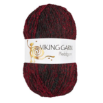 Viking Pleddgarn 750 Red/black