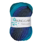 Viking Naturgarn 627 Multi navy/turquoise