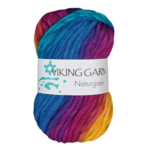 Viking Naturgarn 630 Multi turquoise/yellow