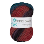 Viking Naturgarn 657 Multi cerise/green