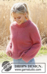 235-8 Cranberry Kiss Sweater by DROPS Design