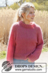 235-8 Cranberry Kiss Sweater by DROPS Design