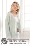 241-35 Mint Dream Cardigan by DROPS Design