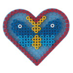Hama Maxi Pegboard, transparent - Heart 8206