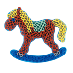 Hama Maxi Pegboard, transparent - Rocking horse 8221