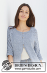 199-4 Blue Nostalgia Cardigan by DROPS Design