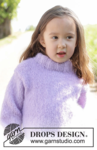 47-2 Smiling Lavender Sweater by DROPS Design