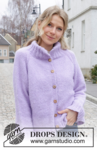 243-19 Winter Iris Cardigan by DROPS Design