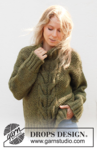 244-32 Moss Vine Sweater by DROPS Design