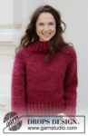 245-30 Red Embers Sweater by DROPS Design