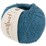 Lana Grossa Landlust Soft Tweed 180 129 Turquoise blue heathered