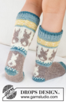 41-34 Dancing Bunny Socks by DROPS Design