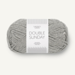 Sandnes Double Sunday →042 Gray Melange