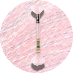 DMC Mouliné Light Effects E818 Pearlescent Powder Pink