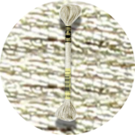 DMC Mouliné Light Effects E168 Metallic Town Mouse Grey