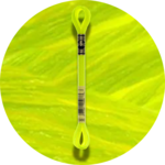 DMC Mouliné Light Effects E980 Neon Yellow
