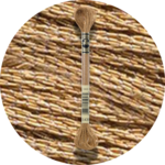 DMC Mouliné Light Effects E436 Metallic Teddy