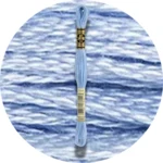 Mouliné Spécial 25, Blue/Purple 3840