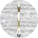 Mouliné Spécial 25 Neutral Blanc