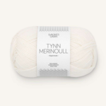 Sandnes Tynn Merinoull 1001 Optical White