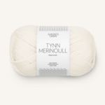 Sandnes Tynn Merinoull 1002 White
