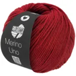Lana Grossa Merino Uno 82 Dark red