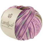 Lana Grossa Landlust Die Sockenwolle 611 Orchid/Brown/May Green/Ecru/Pink/Olive