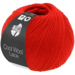 Lana Grossa Cool Wool Lace 68 Bright red
