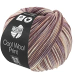 Lana Grossa Cool Wool Print 845 Greige/Beige/Mauve/Taupe/Gray brown